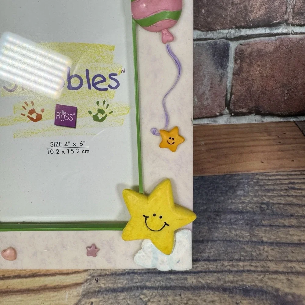 ''I Love My Mommy'' Skribbles RUSS Picture Photo Frame Ceramic Holds 4 x 6